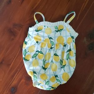 Janie and Jack lemon swimsuit 3-6 mos